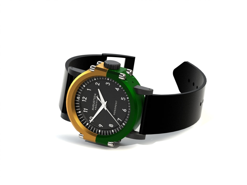 Monoment-watch-golden-green-grey | Augustsen København