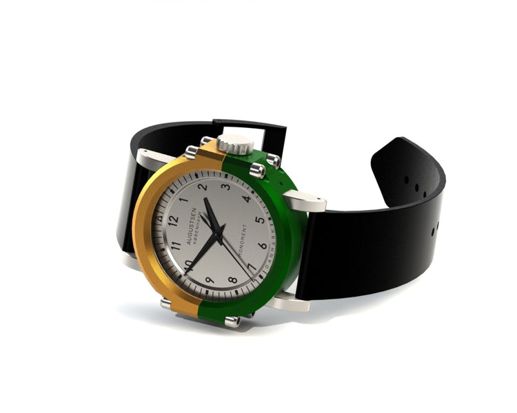 Monoment-watch-golden-green-steel | Augustsen København